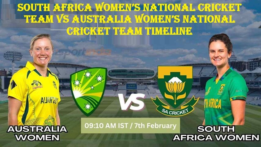 south africa women's national cricket team vs australia women's national cricket team timeline