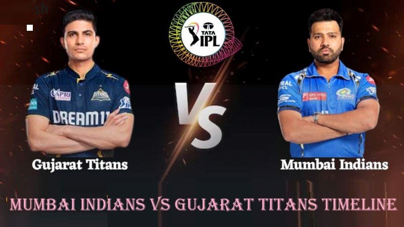 mumbai indians vs gujarat titans timeline
