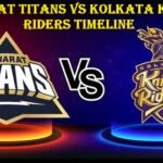 gujarat titans vs kolkata knight riders timeline