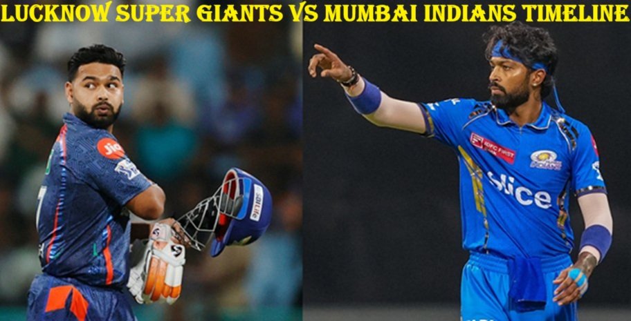 Lucknow Super Giants vs Mumbai Indians Timeline