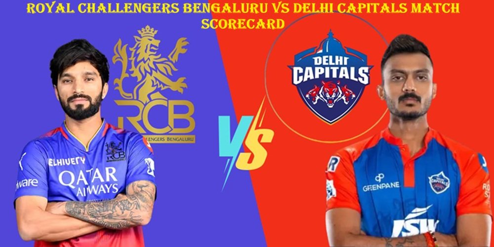 royal challengers bengaluru vs delhi capitals match scorecard