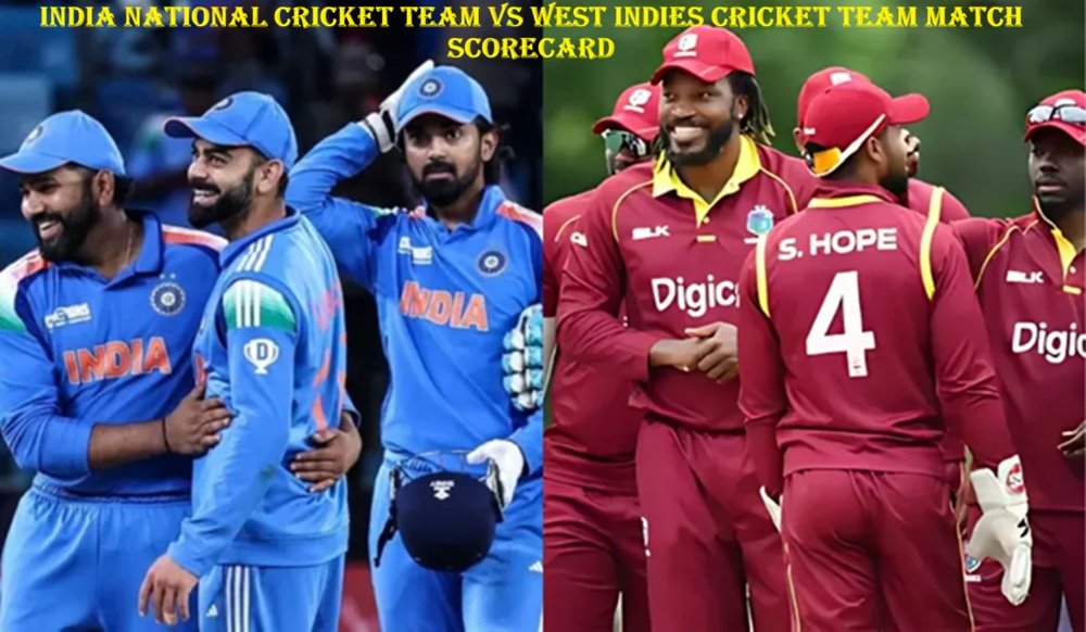 india national cricket team vs west indies cricket team match scorecard
