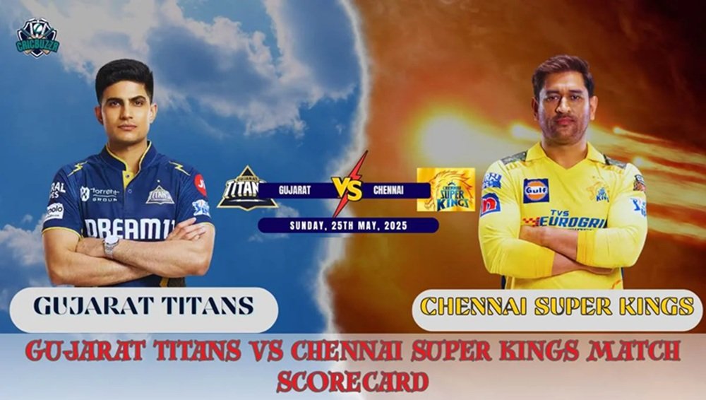 chennai super kings vs gujarat titans match scorecard
