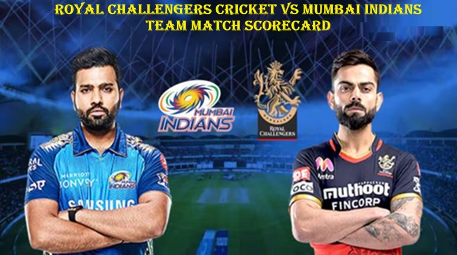 Royal Challengers Cricket vs Mumbai Indians Team Match Scorecard